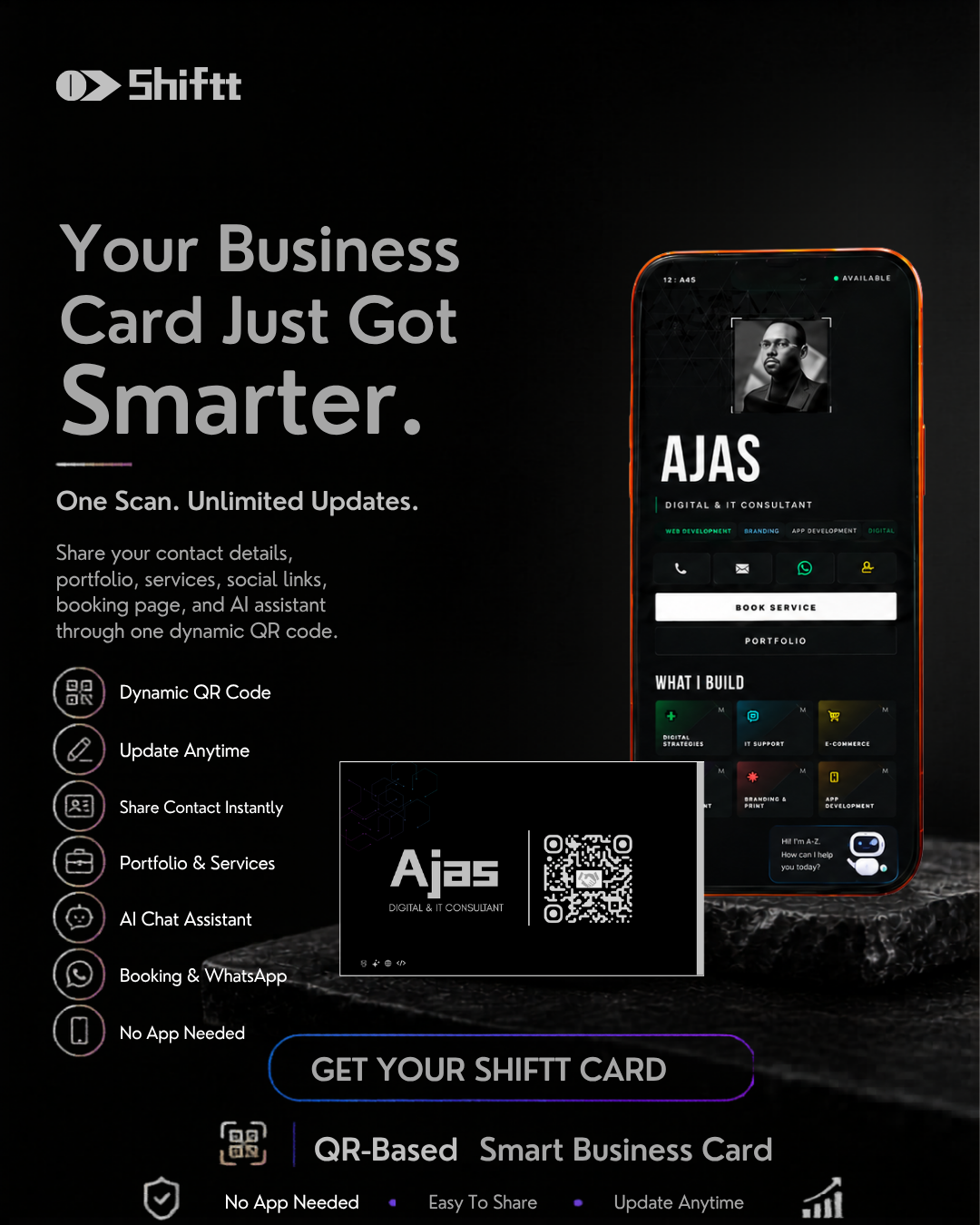 Shiftt Smart Biz Card promotional image